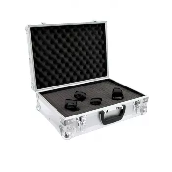 Flightcase Roadinger 30126207 contraplacado prateado 3,7 kg