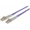 Cabo de patch de fibra ótica Intellinet, OM4, LC/LC, 5 m, violeta, duplex, multimodo, 50/125 µm, LSZH, fibra ótica, garantia vitalícia