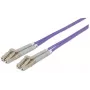 Intellinet 750899 cabo patch de fibra ótica, LC/LC multimodo, 5 m, OM4, 50/125 µm, LSZH, violeta