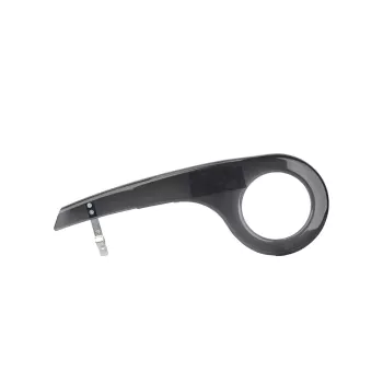 Fischer 85948 guarda-corrente universal para bicicleta, 26-28 polegadas, 33-38 dentes, preto/transparente
