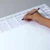 Tapete de secretária em papel Sigel HO366 preto cinzento branco