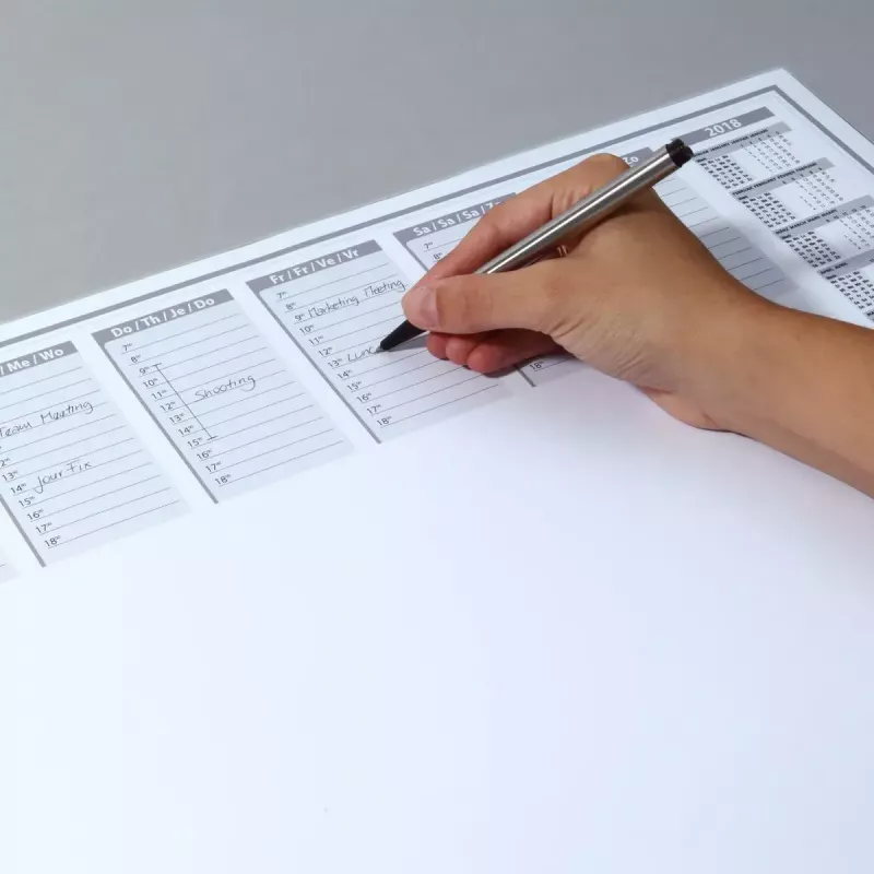 Tapete de secretária em papel Sigel HO366 preto cinzento branco