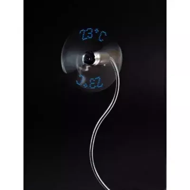 Ventoinha USB com indicador de temperatura Hama 00012170, prateado