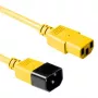 Cabo de alimentação C13 C14 ACT Powercord 3 m amarelo