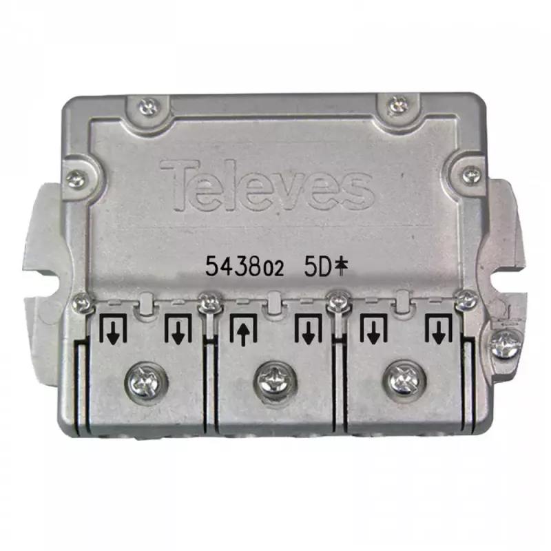 Distribuidor de cabo Televes 543802 aço inoxidável