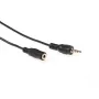 ACT cabo de ligação áudio 3 metros 1x ficha jack 3,5 mm – 1x conector fêmea jack estéreo 3,5 mm