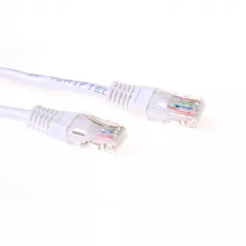 ACT cabo de rede U/UTP CAT5E 2 metros branco com fichas RJ45