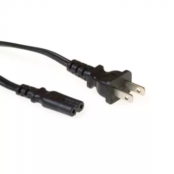 Cabo de alimentação ficha EUA ACT Powercord C7 preto 1,8 m