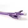 ACT cabo de rede U/UTP CAT6A 7 metros lilás snagless com fichas RJ45