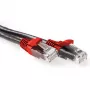 Cabo patch U/UTP CAT6A ACT preto de 3 metros, com fichas RJ45