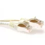 Cabo patch SFTP CAT6A ACT marfim de 25 m, com proteção da patilha, com fichas RJ45