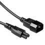 Cabo de alimentação C14 - C5 preto de 0,5 m ACT Powercord AK5218