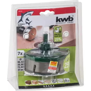 Conjunto de serras de copa KWB 498720 7 peças