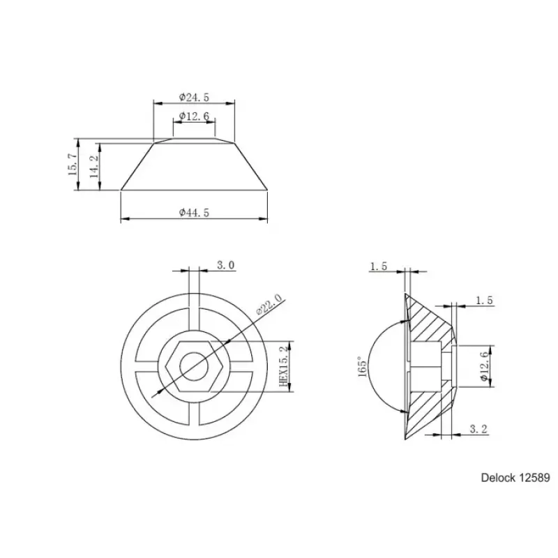 Base de antena DeLOCK 12589