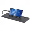 Dock/Hub USB-C Manhattan com leitor de cartões e MST, conectores (x9): áudio 3,5 mm, DisplayPort, Ethernet, HDMI, USB-A (x3), USB-C e VGA, com Power Delivery (100 W) para o conector USB-C (nota: fonte de alimentação USB-C e cabo USB-C adicionais necessários), todos os conectores podem ser utilizados simultaneamente