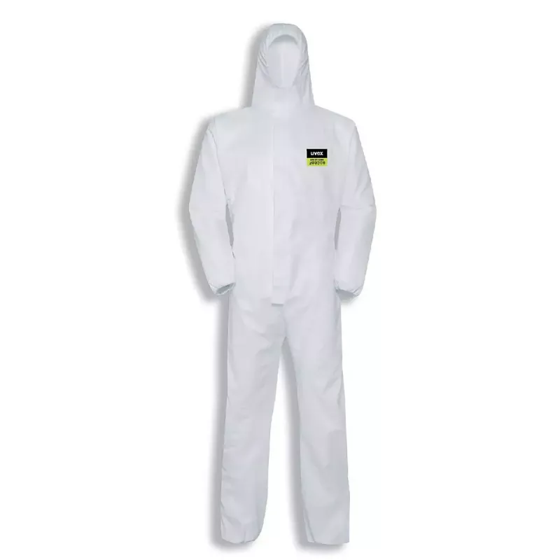 Uvex 5/6 classic fato de proteção descartável, tipo 5/6, branco, tamanho L