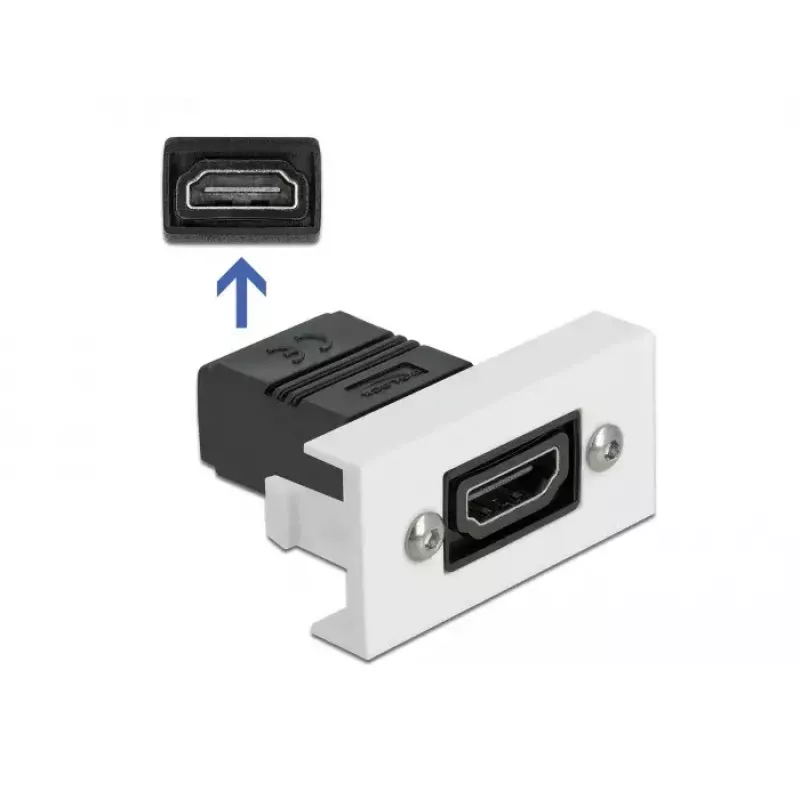 Módulo HDMI DeLOCK Easy 45 reto 22,5 x 45 mm