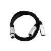 Cabo de áudio XLR (3 pinos) 2 x XLR (3 pinos) preto Omnitronic 30225204