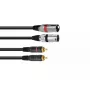 Cabo de áudio Omnitronic 3022522D 3 m 2 x XLR 2 x RCA preto