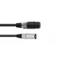 Cabo de áudio Omnitronic 30225590 Speakon XLR 1 m preto