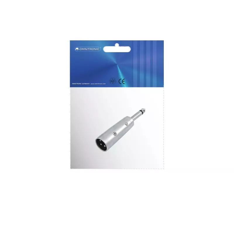 Adaptador de cabo XLR de 3 pinos para 6,3 mm Omnitronic 30226450