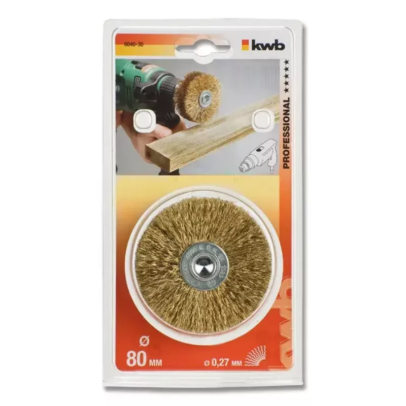 Escova de aço circular KWB 604030 8 cm