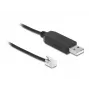 Cabo adaptador DeLOCK 66738 USB para RS-232-RJ10 para Meade Autostar