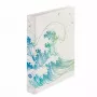 Dossier de argolas A4 Herlitz 50033416 azul verde branco