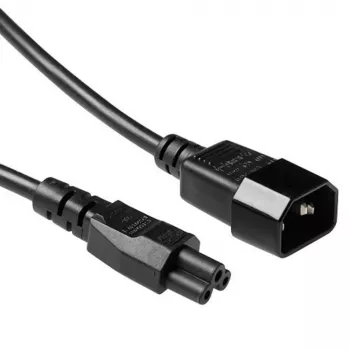 Cabo de alimentação C14 para C5 1m ACT preto 250V 2,5A