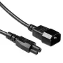 Cabo de alimentação C14 para C5 1m ACT preto 250V 2,5A
