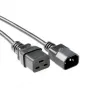 Cabo de alimentação C14 - C19 preto 1 m ACT Powercord AK5439