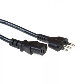 Cabo de alimentação ACT Powercord ficha italiana - C13 preto 1,8 m