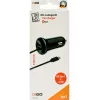 Carregador móvel 2GO 797170 Universal preto isqueiro de automóvel 12/24V USB 1,4 m