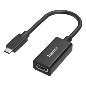 Adaptador de vídeo HAMA USB-C para HDMI Ultra-HD 4K (modelo 00300087) – ligação passiva para vídeo/áudio