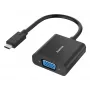 Adaptador de cabo de vídeo Hama 00300088 USB Type-C VGA (D-Sub) preto