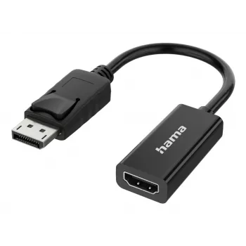 Adaptador HAMA DisplayPort para HDMI Classic Line 00300092 — Ultra-HD 4K, adaptador passivo
