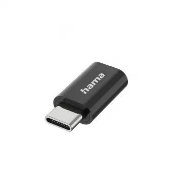 Adaptador Hama 00300095 Micro-USB B conector macho USB Type-C preto