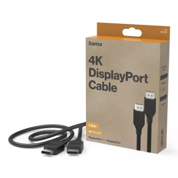 Cabo DisplayPort HAMA Classic Line DP 1.2 Ultra-HD 4K 1,50 m