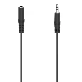 Cabo de áudio Hama 00305029 2,5 m 3,5 mm conector macho para conector fêmea preto