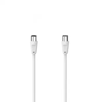 Cabo coaxial Hama 00305045 10 m branco conector coaxial