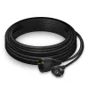 Extensão elétrica ACT ficha CEE 7/7 (angular) - conector fêmea CEE 7/7 preto 10 m