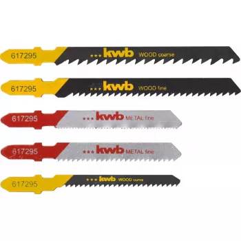 Lâmina de serra de vaivém KWB 617295 aço carbono HCS 5 unid.