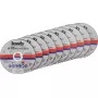Conjunto de discos de corte KWB 712021 disco de corte fino centro plano 10 unid.
