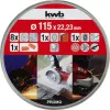 Conjunto de discos de corte KWB 712041 conjunto inicial 10 unid. encaixe plano para tijolo, mármore, aço