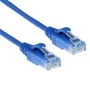 ACT azul 0,15 m LSZH U/UTP CAT6 cabo de ligação slimline para datacenter snagless com fichas RJ45