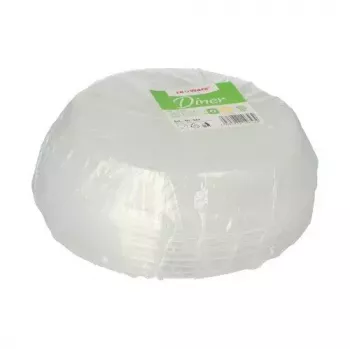 Tampa descartável Papstar 96559 polipropileno transparente 227x227x41mm
