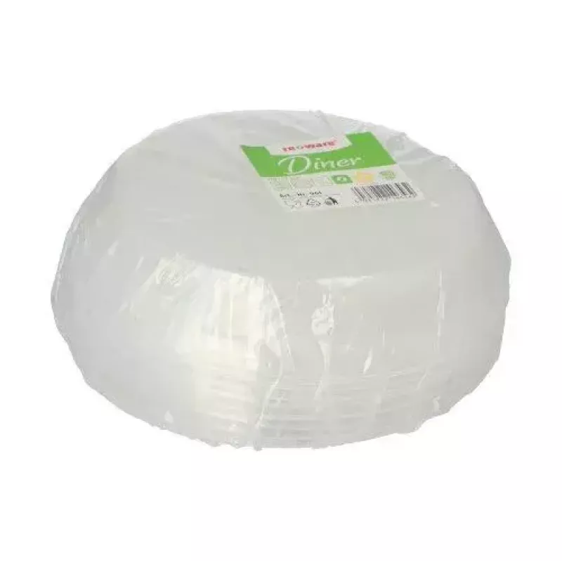 Tampa descartável Papstar 96559 polipropileno transparente 227x227x41mm