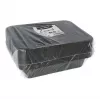 Recipiente descartável para alimentos Papstar 96552 polipropileno preto 227x178x45mm