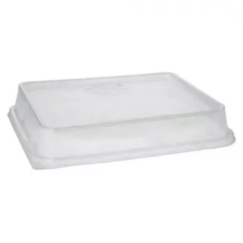 Recipiente descartável para conservação de alimentos Papstar 96555 transparente PET 234x187x20mm