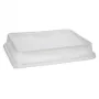 Recipiente descartável para conservação de alimentos Papstar 96555 transparente PET 234x187x20mm